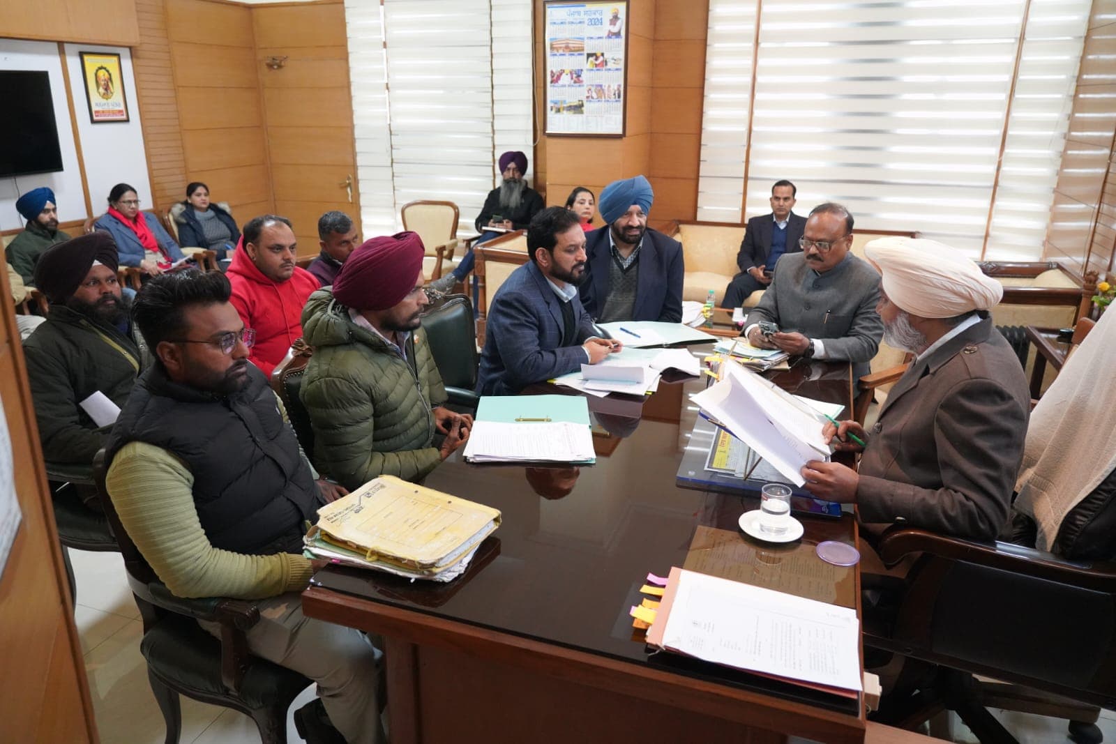 Unions के साथ उनकी मांगों पर मंत्री हरपाल सिंह चीमा ने की Meeting