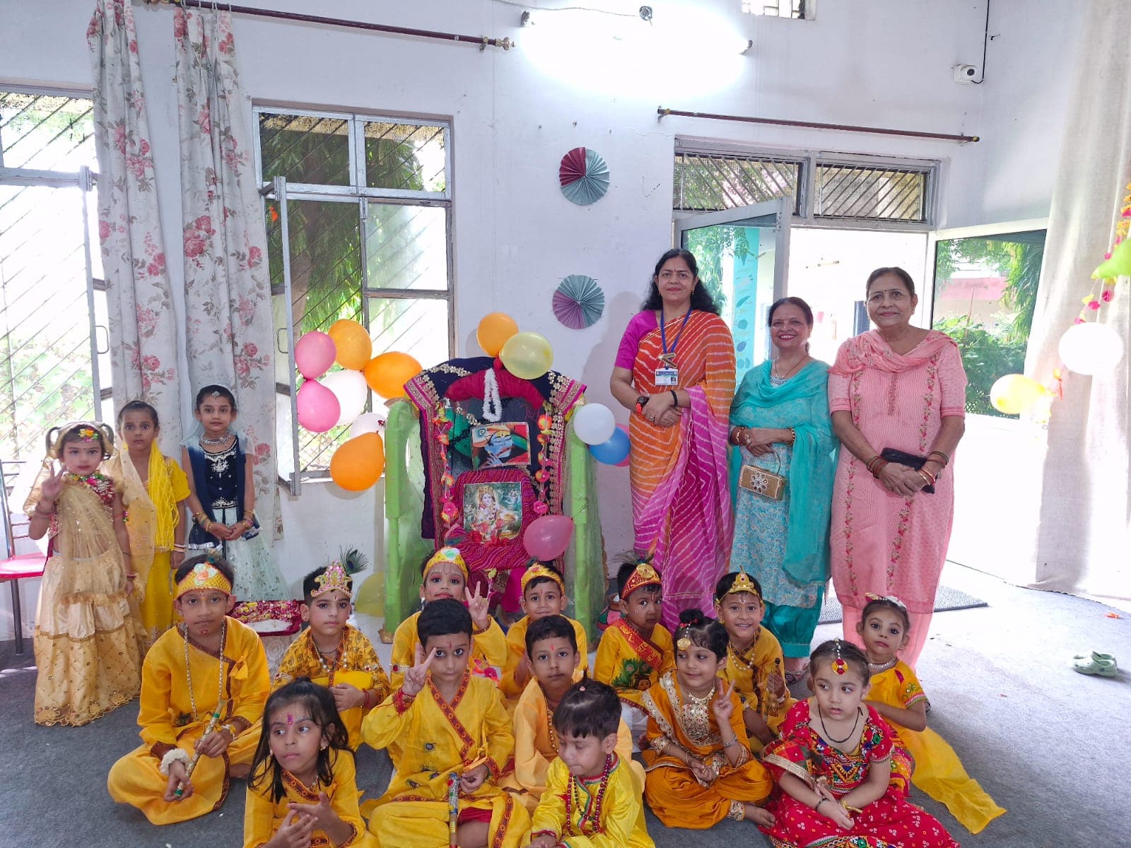 SDP & GGDSD school में कृष्ण जन्माष्टमी का आयोजन