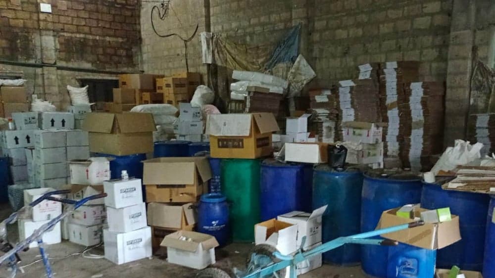 Mansa में 8.82 क्विटल पाउडर और 29 लीटर तरल कीटनाशक ज़ब्त