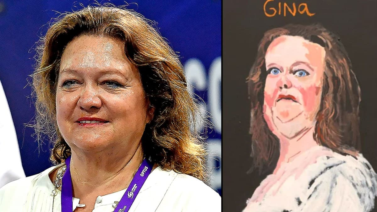 DOUBLE CHIN Portrait : ऑस्ट्रेलिया की सबसे अमीर महिला की DOUBLE CHIN बनाई, विवाद