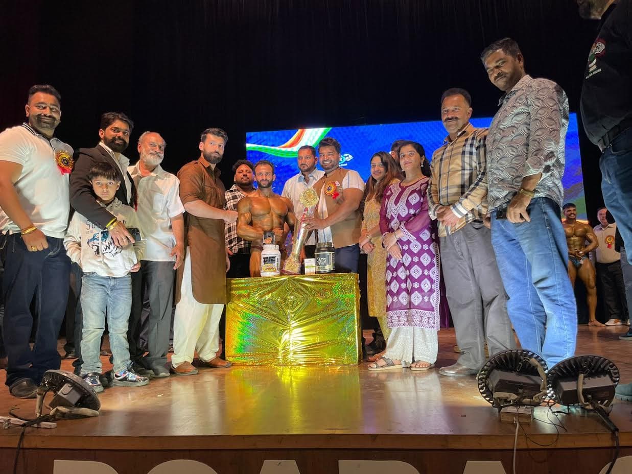 MR. NPC PUNJAB 2024 BODY BUILDING चैंपियनशिप के ओवर आल विजेता राहुल चोपड़ा